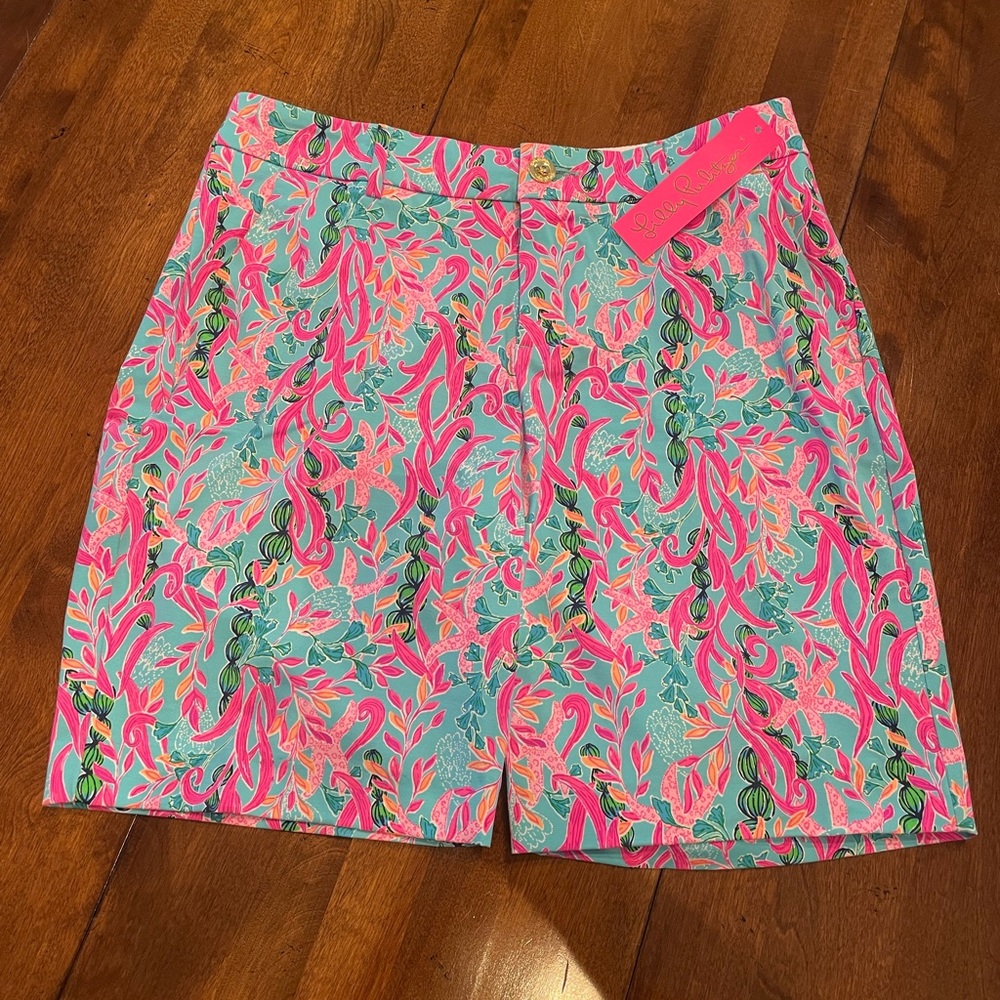 Lilly Pulitzer Pink and Blue Patterned Shorts
